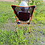 Стул туристический складной Camping chair для отдыха на природе Синий, фото 3