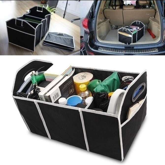 Складной органайзер для багажника автомобиля CAR BOOT ORGANIZER 3 отделения - фото 3 - id-p205590817