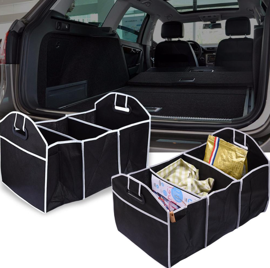 Складной органайзер для багажника автомобиля CAR BOOT ORGANIZER 3 отделения - фото 1 - id-p205590817