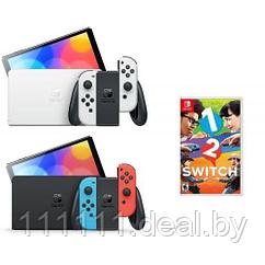 Игровая консоль Nintendo Switch OLED + Игра 1-2 Switch для Nintendo Switch