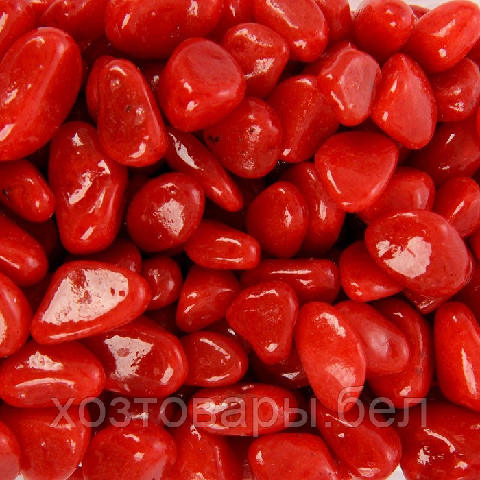 Грунт декоративный 350гр красный(фракция 5-10 мм) - фото 1 - id-p205594595