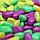 Грунт декоративный 800гр флуоресцентнная микс:лимонный, зеленый, пурпурный (фракция 8-12мм), фото 3