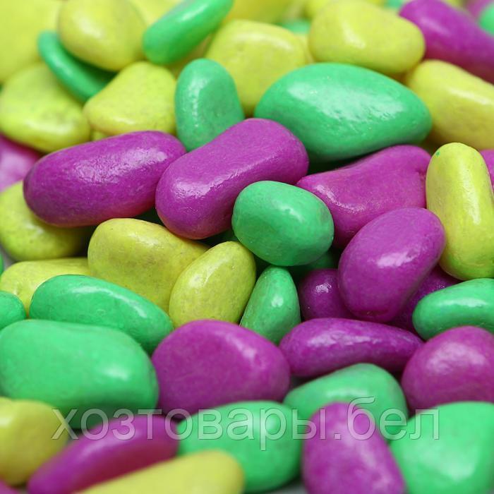 Грунт декоративный 800гр флуоресцентнная микс:лимонный, зеленый, пурпурный (фракция 8-12мм) - фото 3 - id-p205594605