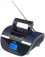 Колонка-радиоприемник Perfeo STILIUS BT, FM, MP3, USB, часы-будильник, черный