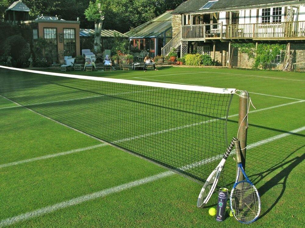 Сетка для большого тенниса зеленая (без тросса) FORA JAC9304