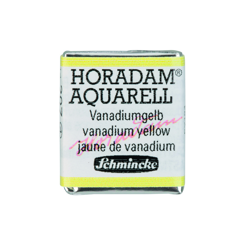 Акварель Schmincke Horadam, полукювета, желтый ванадий, vanadium yellow, №207