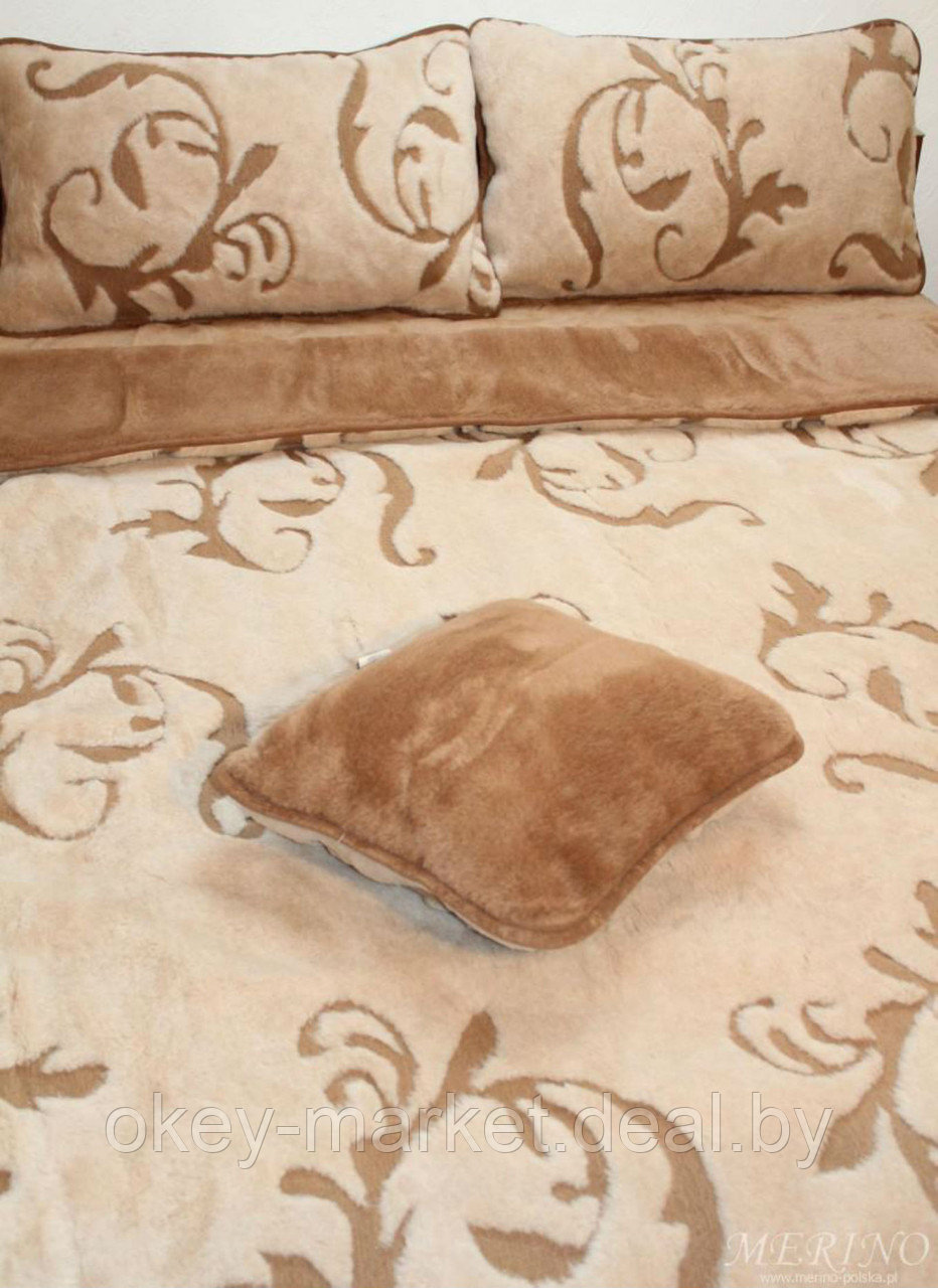 Одеяло с открытым ворсом из верблюжьей шерсти Camel .Размер 160х200