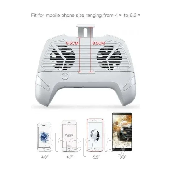 ИГРОВОЙ КОНТРОЛЛЕР ДЛЯ СМАРТФОНОВ BASEUS COOL PLAY GAMES (WHITE) ACSR-CW02 - фото 5 - id-p205594850