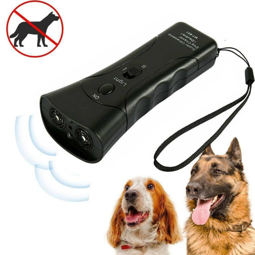 Ультразвуковой отпугиватель собак Ultrasonic Dog Chaser+Dog Trainner (кликер для отпугивания собак и их дресси