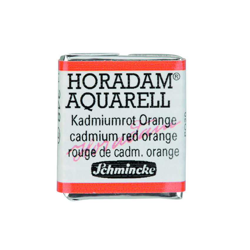 Акварель Schmincke Horadam, полукювета, cadmium red orange, №348