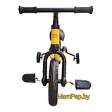 TF-01 Детский велосипед, беговел 2 в 1, съёмные педали и дополнитеьные колёса, желтый, фото 5