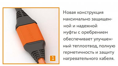 Нагревательный кабель для теплого пола Теплолюкс ProfiRoll 12,5м/225 Вт (1.5 м2), фото 3