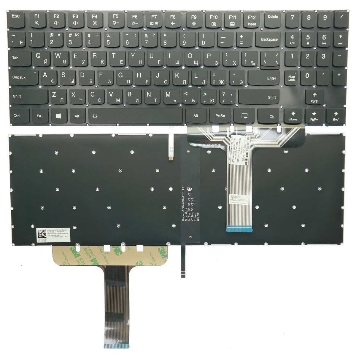 Клавиатура для ноутбука Lenovo Legion Y530 Y530-15ICH Y540 Y540-15ICH с подсветкой - фото 1 - id-p130184971
