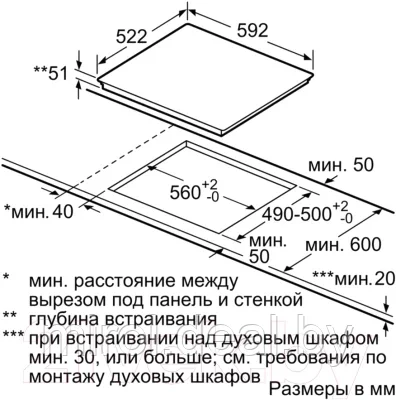 Индукционная варочная панель Bosch PUE611FB1E - фото 8 - id-p205601948