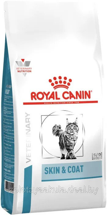 1,5кг Корм ROYAL CANIN Skin&Coat диета для кошек после стерилизации, для кожи и шерсти - фото 1 - id-p205603108