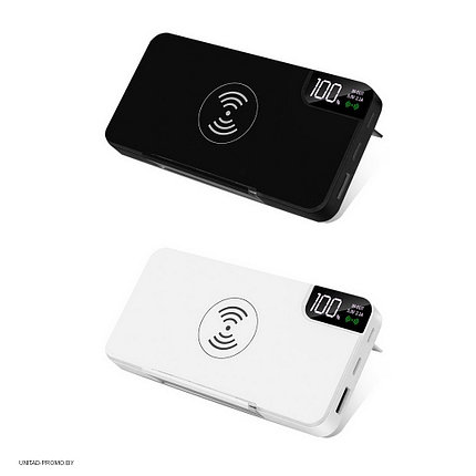 Внешний аккумулятор gPro QI, с беспроводной зарядкой 10.000 mAh, фото 2
