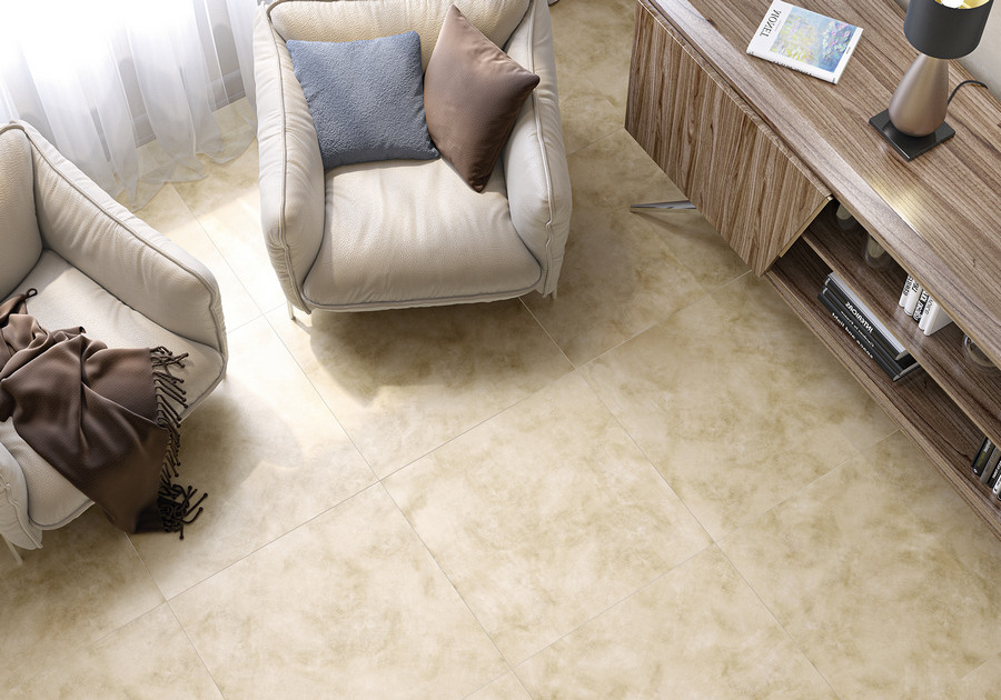 Матовый керамогранит Alma Ceramica Soul Бежевый 570х570
