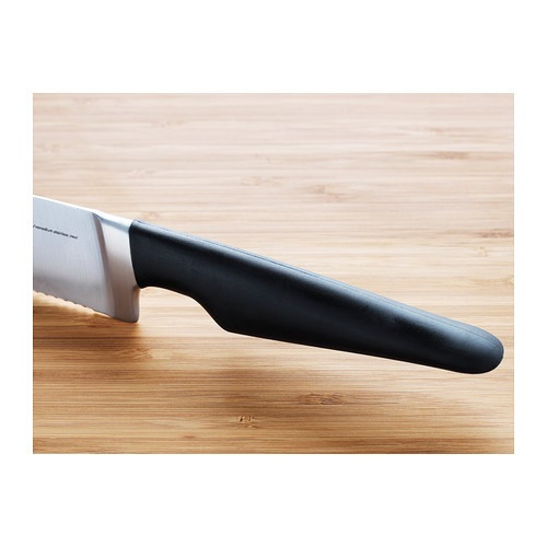 IKEA/ ВЕРДА нож для хлеба, 23 см, черный - фото 4 - id-p205646615