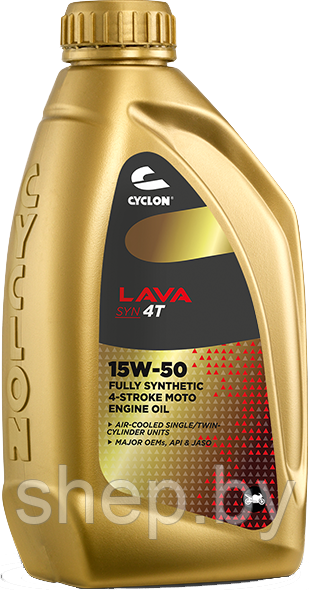 Трансмиссионное масло CYCLON LAVA SYN 4T 15W50 1L - фото 1 - id-p205646627