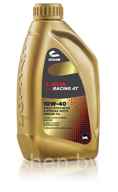 Трансмиссионное масло CYCLON LAVA SYN RACING 4T 10W40 1L