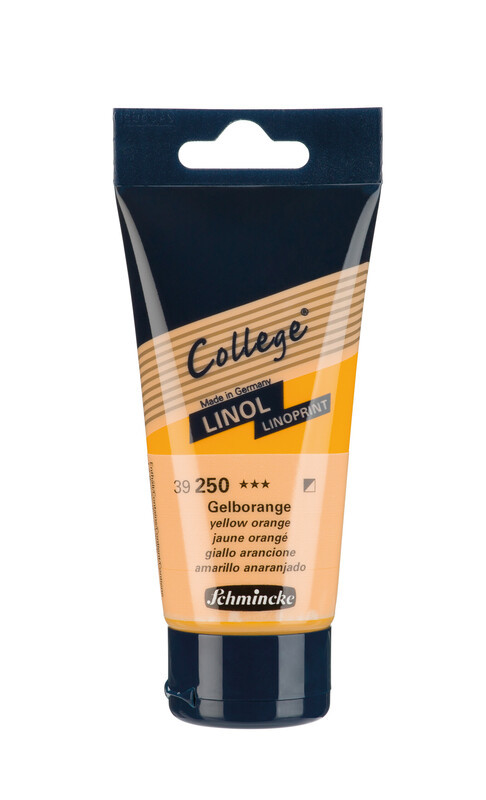 Краска для линогравюры College® Linol yellow orange 75 мл