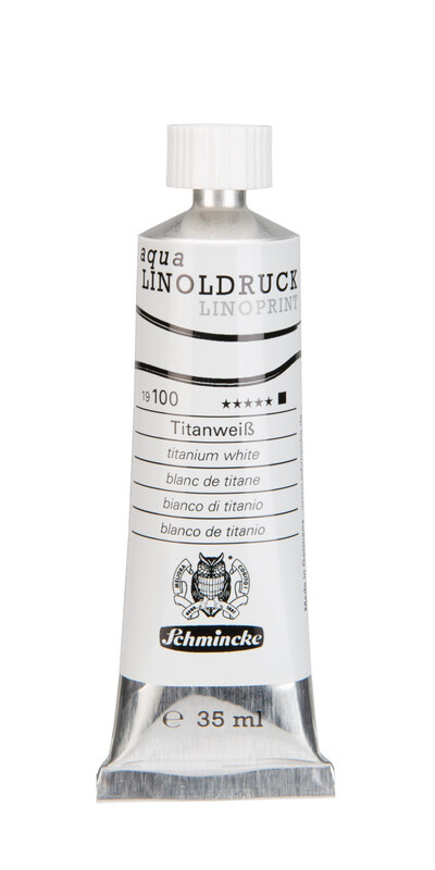 Краска для линогравюры aqua-LINOLDRUCK titanium white 35 мл