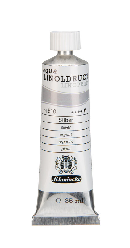 Краска для линогравюры aqua-LINOLDRUCK silver 35 мл