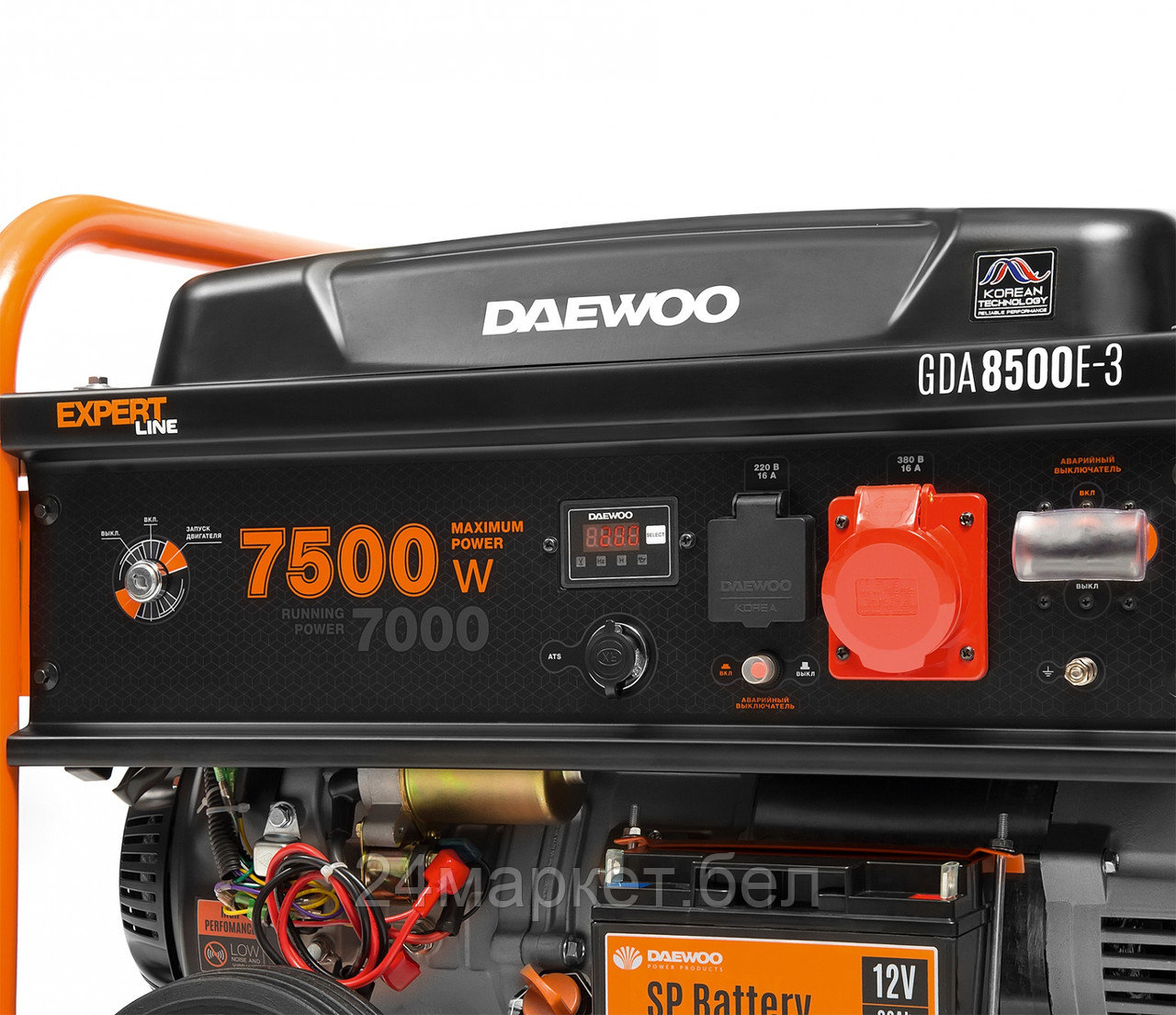 Бензиновый генератор Daewoo Power GDA 8500E-3 - фото 8 - id-p205647386