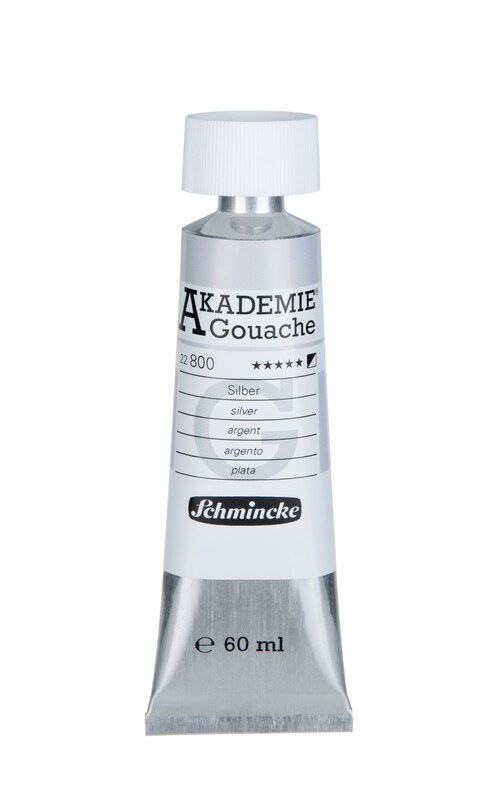 Гуашь AKADEMIE® Gouache silver 60 мл - фото 1 - id-p205650912