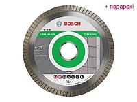 BOSCH Китай Алмазный круг 125х22 мм по керамике Turbo BEST FOR CERAMIC EXTRA-CLEAN BOSCH (сухая резка)