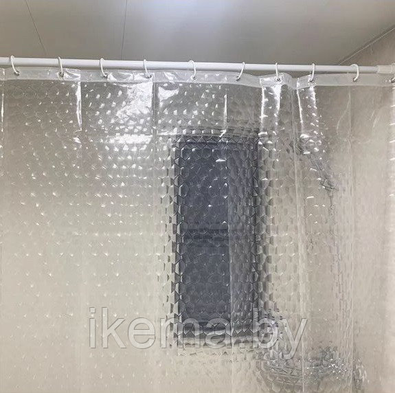 Штора для ванной и душа прозрачная 180*180 см - фото 9 - id-p115969877