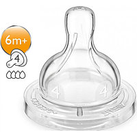 Соска Avent Classic силиконовая быстрый поток 6м+ (цена за штуку)