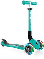 Самокат Globber Junior Foldable Lights | Emerald Green 437-107