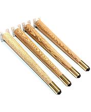 Ножки для мебели из ясеня от 400 мм до 700 мм (диаметр 45х25 мм) с металлическим наконечником)