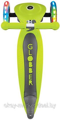 Самокат Globber Junior Foldable Lights  | Lime Green, фото 3