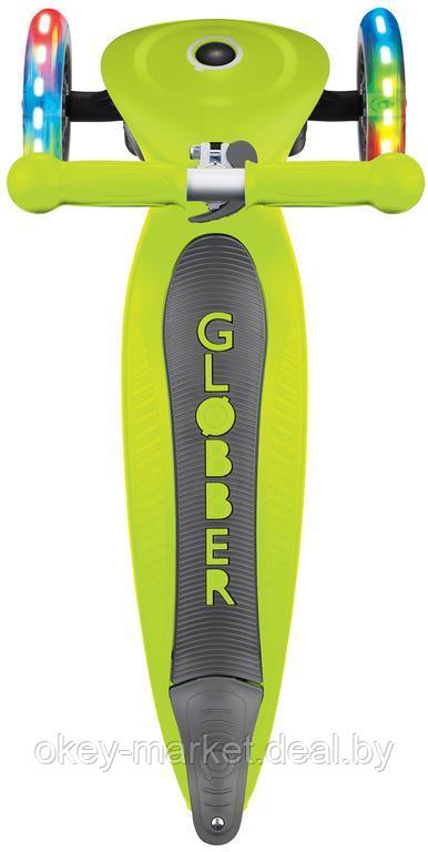 Самокат Globber Junior Foldable Lights | Lime Green - фото 5 - id-p179018704