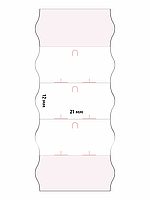 Этикет-лента 10 рулонов, размер 22x12, тип волна, материал бумага, цвет белый, 800 этикеток в рулоне, фото 3