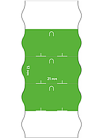 Этикет-лента 10 рулонов, размер 22x12, тип волна, материал бумага, цвет зеленый, 800 этикеток в рулоне, фото 2