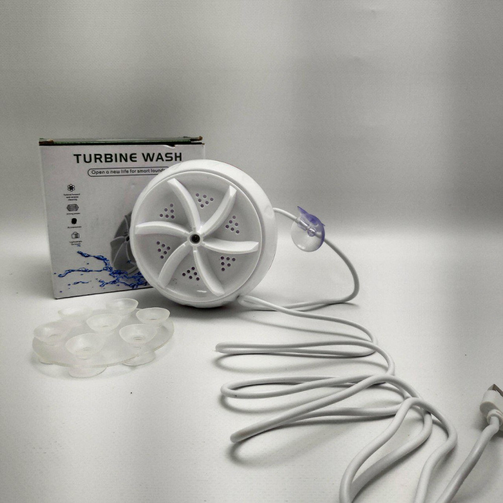 Ультразвуковая мини-стиральная машина USB Turbine Wash - фото 9 - id-p205690685