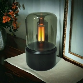 Портативный светодиодный аромадиффузор - ночник Пламя свечи (увлажнитель воздуха ароматический) USB DQ702 - фото 1 - id-p205690698