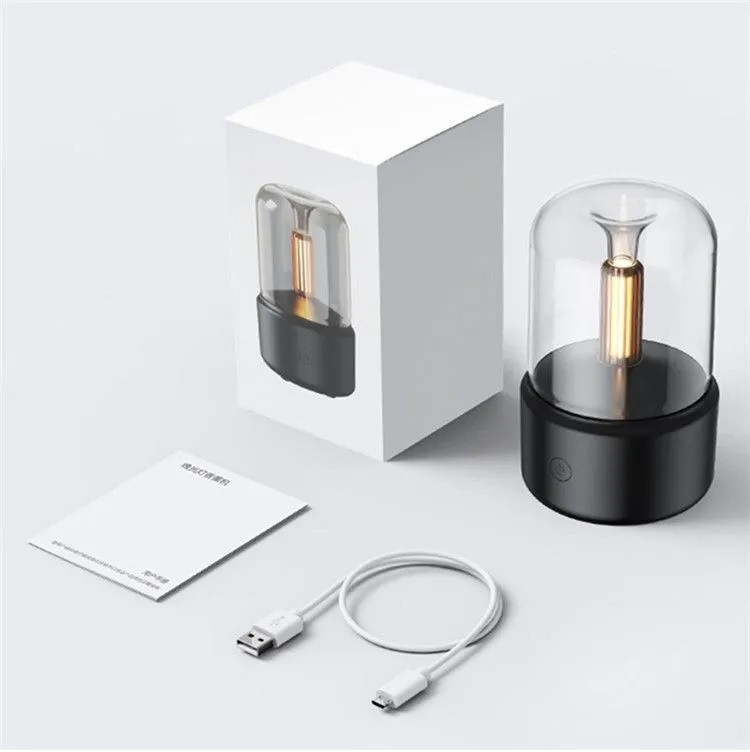 Портативный светодиодный аромадиффузор - ночник Пламя свечи (увлажнитель воздуха ароматический) USB DQ702 - фото 2 - id-p205690698
