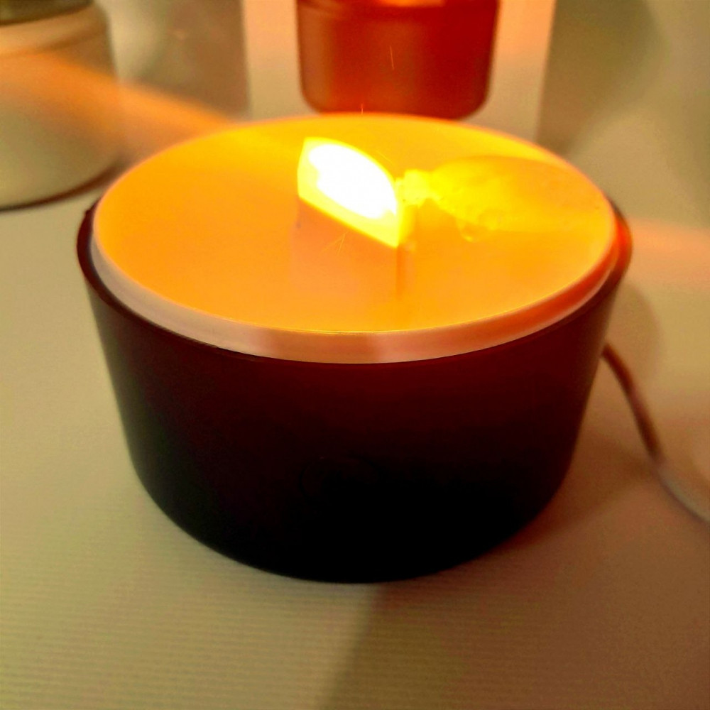 Портативный светодиодный аромадиффузор - ночник Пламя свечи (увлажнитель воздуха ароматический) USB DQ702 - фото 6 - id-p205690698