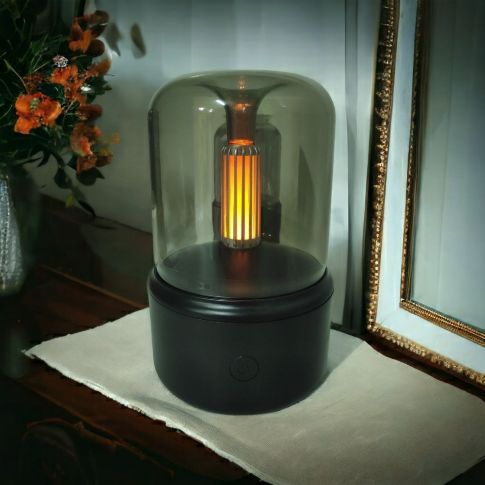 Портативный светодиодный аромадиффузор - ночник Пламя свечи (увлажнитель воздуха ароматический) USB DQ702 - фото 8 - id-p205690698