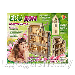Конструктор деревянный детский, ECO ДОМ от ТМ Pollika