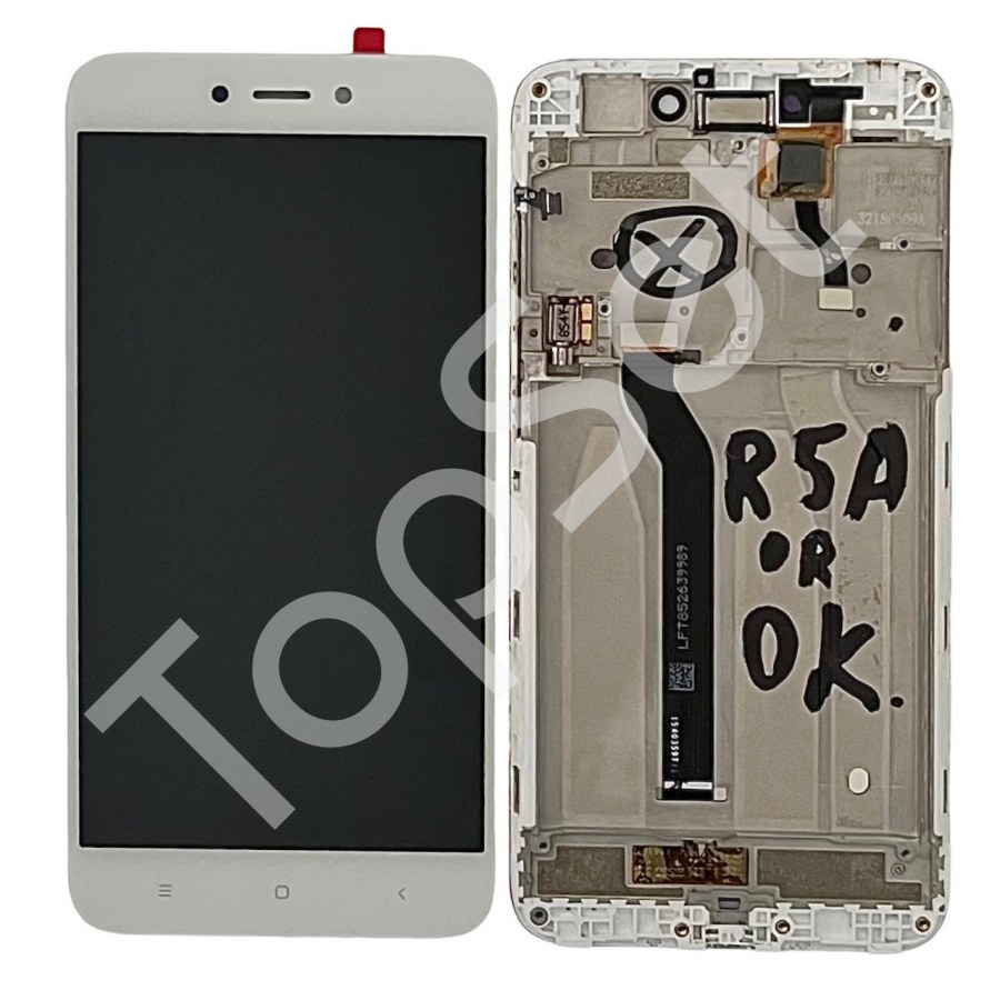 Дисплей (Модуль) Xiaomi Redmi 5A/Redmi Go (MCG3B) Белый - ОРИГИНАЛ-снятый (9/10) - фото 1 - id-p180278981