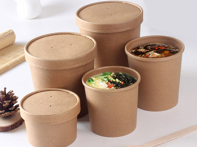 Упаковка для супов, каш, мороженого с картонной крышкой ECO Soup (нажмите чтобы увидеть полный список)), фото 2
