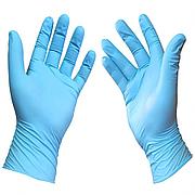 Перчатки нитриловые неопудренные, L, голубые (100 шт/упак)