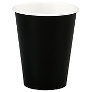 Бумажный стакан (черный) 350 мл