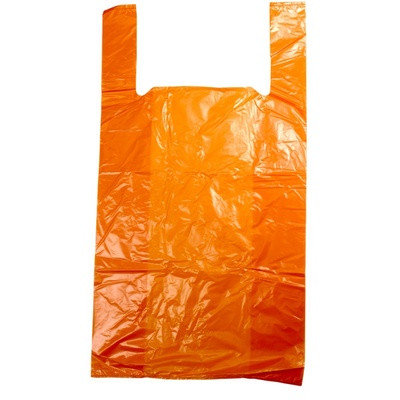 Пакет майка оранжевая 30х54 см, 15 микрон (250 шт/упак), фото 2