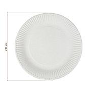 Тарелка бумажная 230 мм Snack Plate (100 шт/упак)